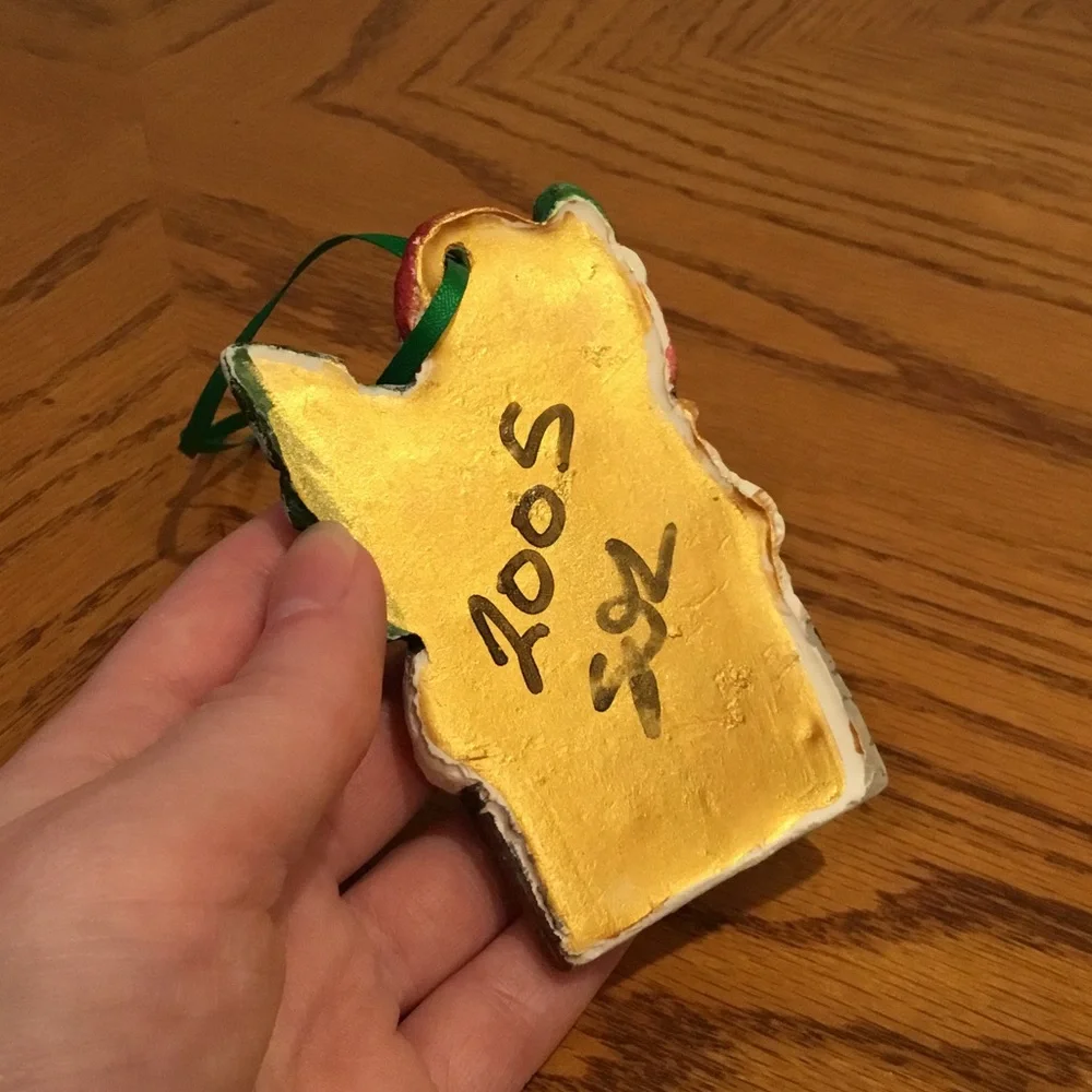 Santa Claus Hand Painted Ornament - Picture 7 of 8